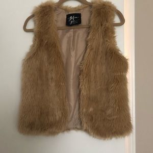 Faux fur vest
